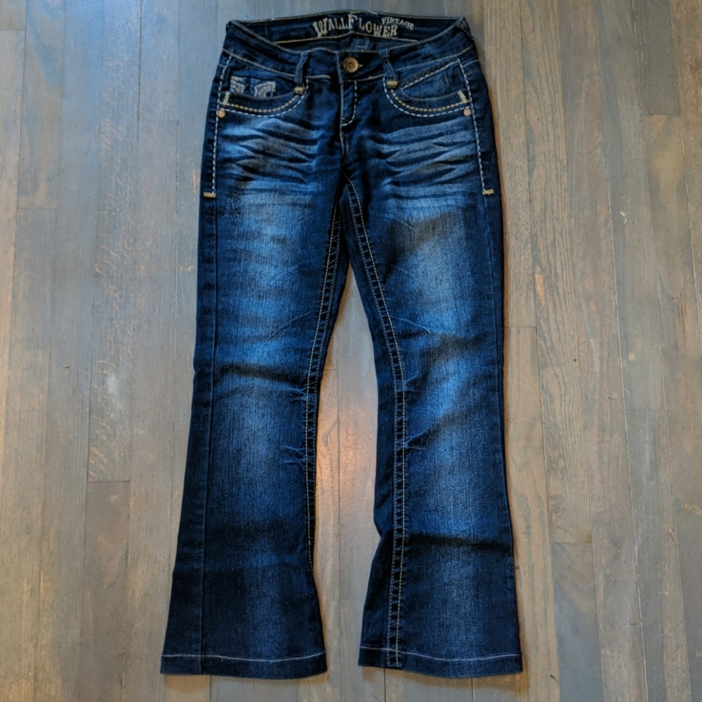 Vintage Wall Flower Jeans